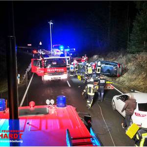 Einsatz : Schwerer Verkehrsunfall | Abteilung Mainhardt + Feuerwehr Großerlach + Feuerwehr Sulzbach/Murr | 17.12.2021