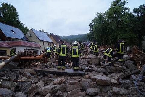 Bild : Einsatz Naturkatastrophe (Flutkatastrophe Braunsbach 2016)