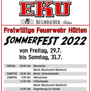 Sommerfest der Abteilung Hütten | 29.-31.07.2022